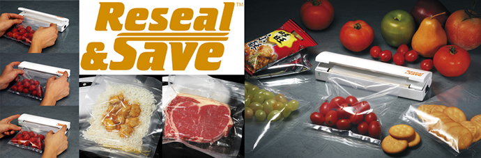 Reseal&Save®, U hoeft nooit meer waardevolle etenswaren weg te gooien
