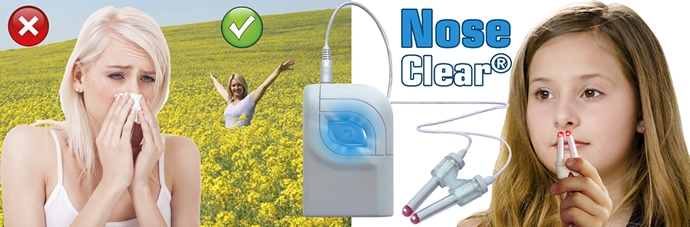NoseClear®, NoseClear® met lichttherapie werkt effectief tegen hooikoorts