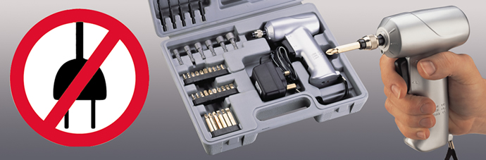 CompactDrill® 41-delige set, Met de oplaadbare CompactDrill® kunt u boren en schroeven zonder kabel