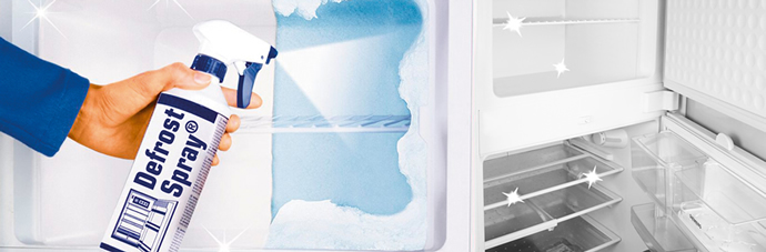 DefrostSpray®, Snel en gemakkelijk uw koelkast ontdooien met DefrostSpray®