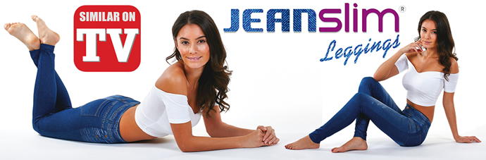 JeanSlim® set van 3, Deze JeanSlim® zien er uit als designer jeans, maar voelen als leggings