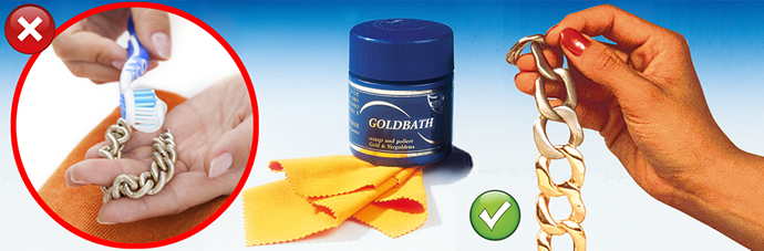 GoldBath® 200 ml, Nu kunt u alle metalen gemakkelijk vergulden met het GoldBath® Systeem